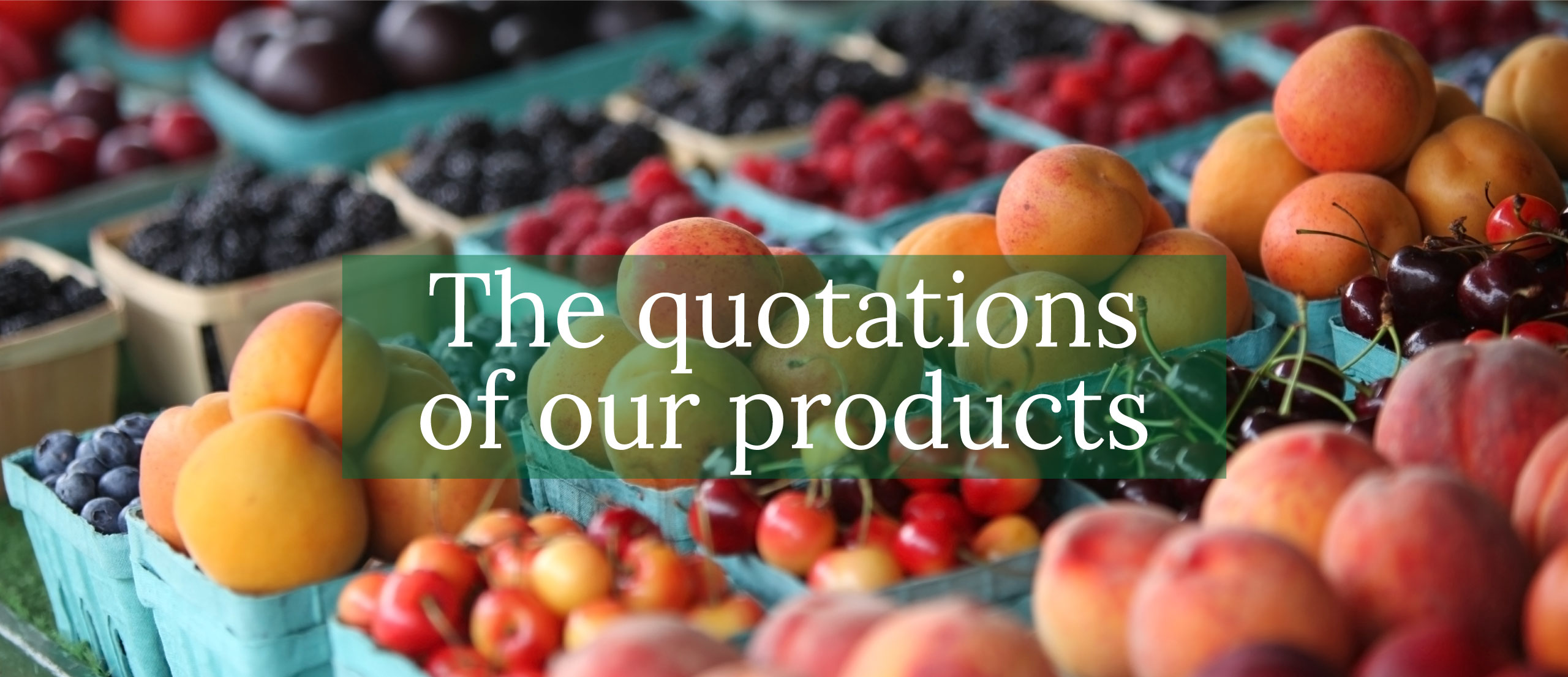 The quotations of our products - Ortofrutta Lo Casto